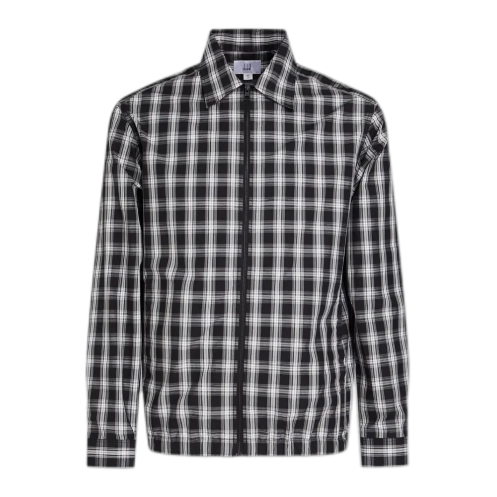 Checked cotton-poplin shirt