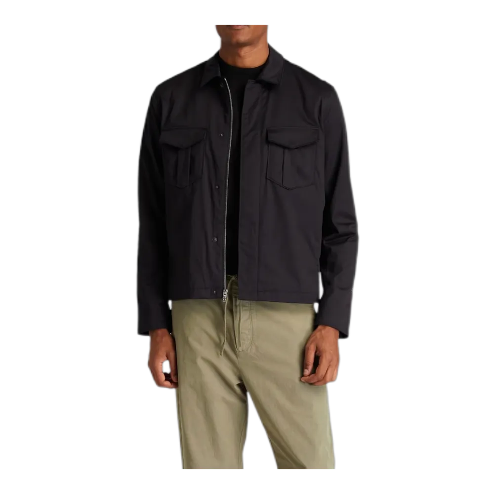 Cotton-blend overshirt