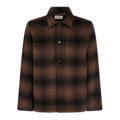Harrison checked wool-blend overshirt