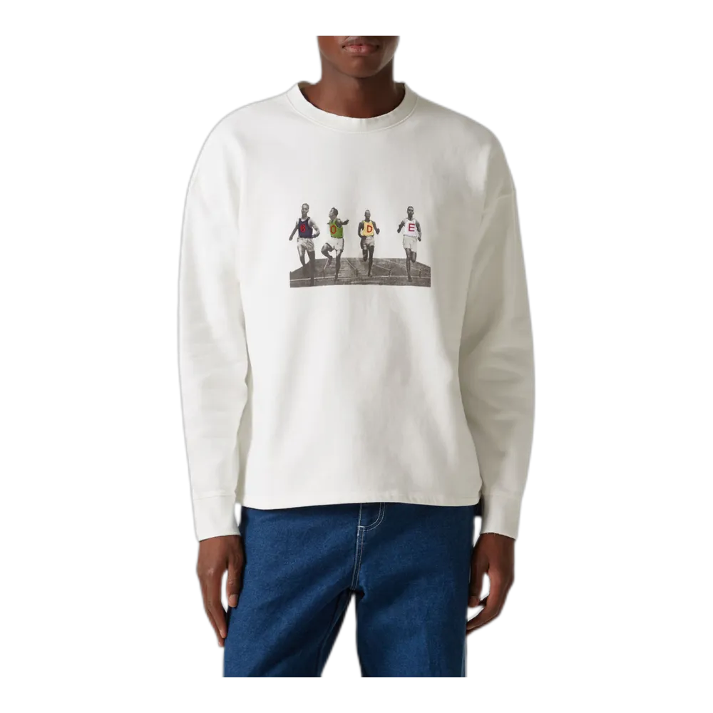 Finish Line patch-appliqué cotton sweatshirt
