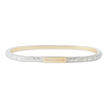 Embossed two-tone bracelet