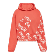 Printed cotton hoodie
