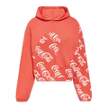 Printed cotton hoodie