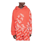 Printed cotton hoodie