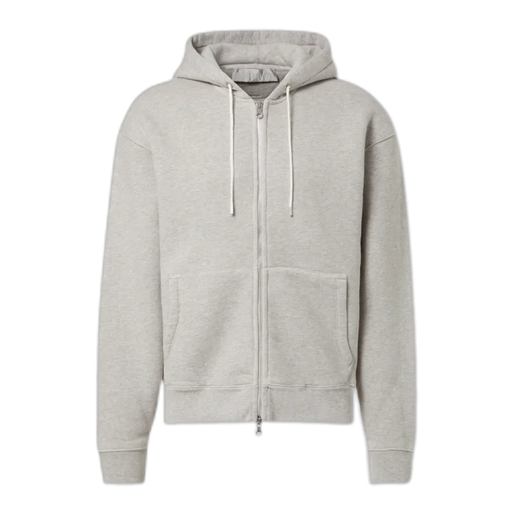 Rascal cotton jersey zip-up hoodie