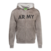 Army cotton jersey hoodie