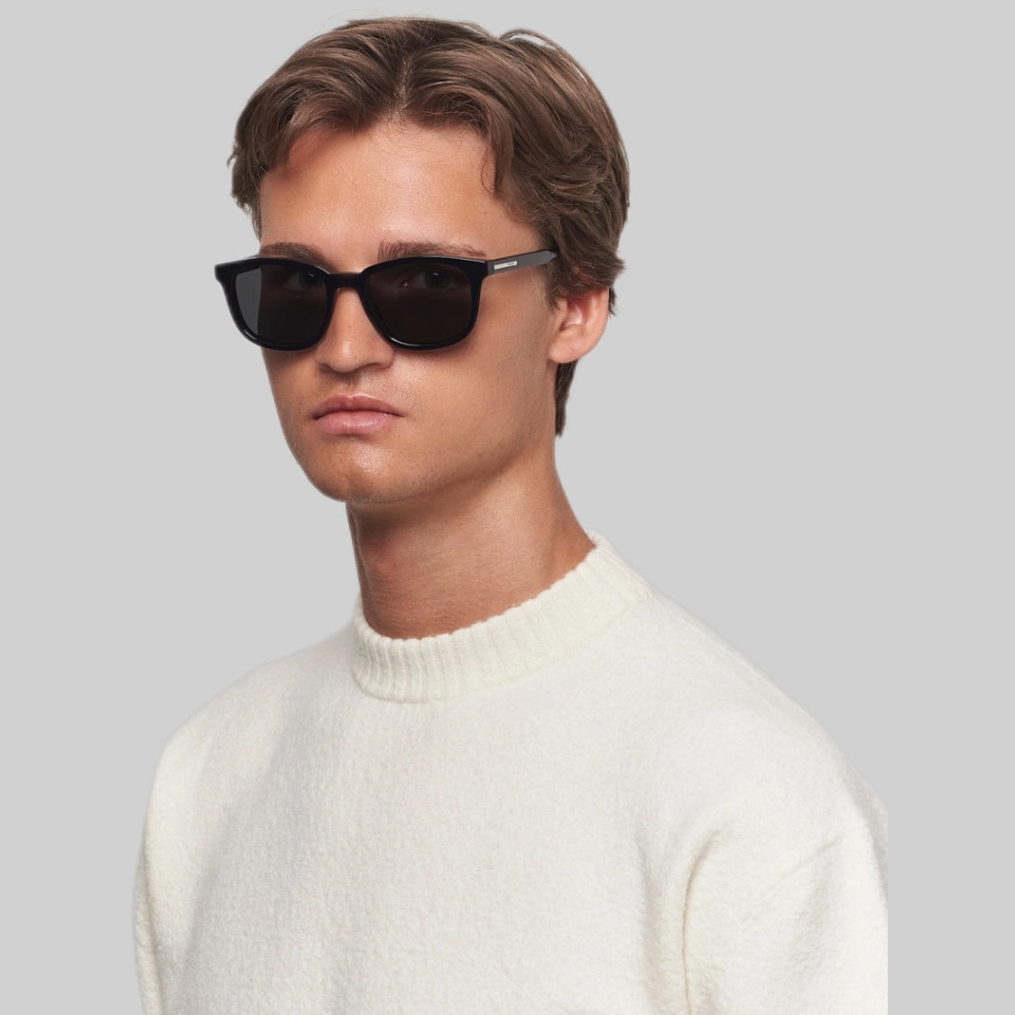 Prada sunglasses, men, frontside, black, model