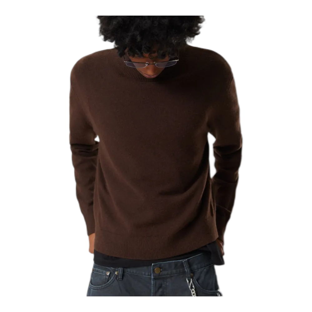 REGULAR FIT WOOL-BLEND CREW-NECK SWEATER