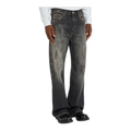 Paint-splatter straight-leg jeans