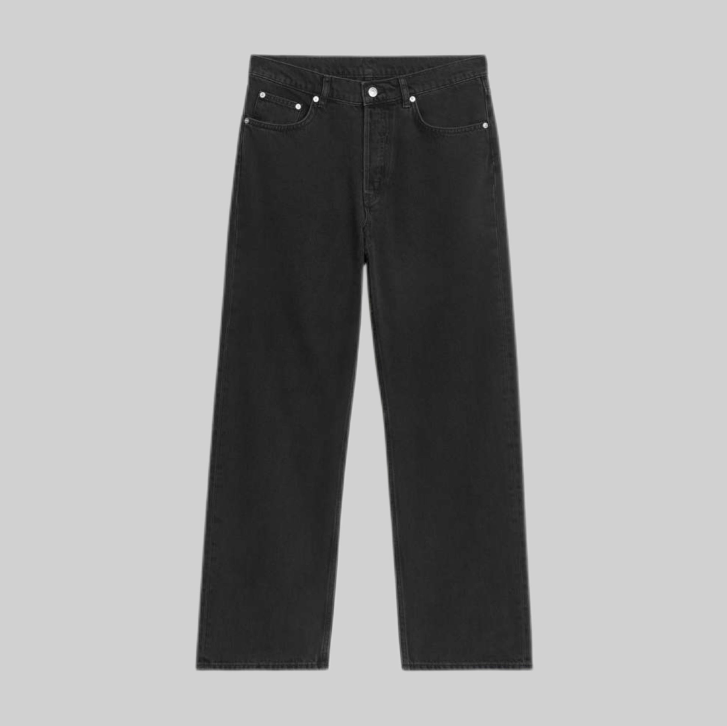 Arket jeans, women, frontside, black