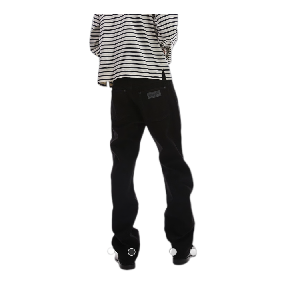 Frontier relaxed straight fit jeans in black