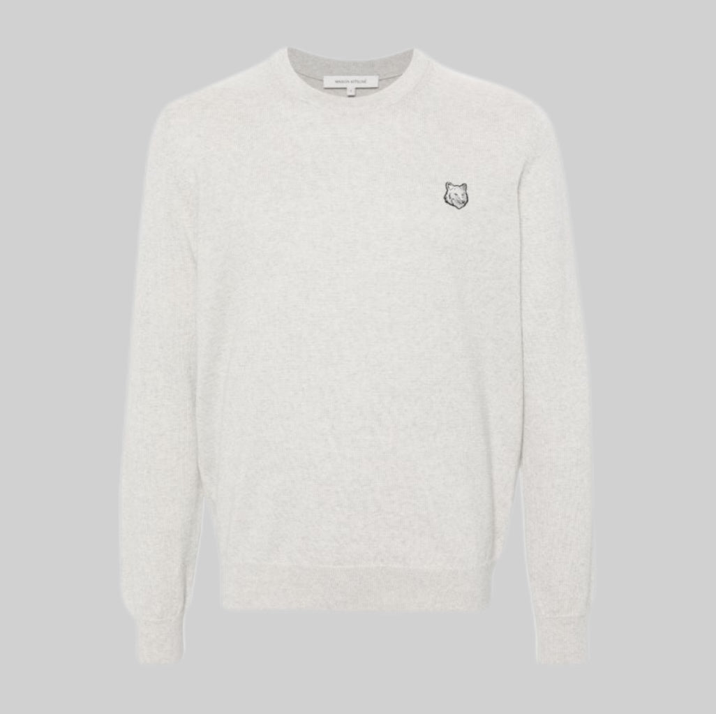 Maison Kitsuné sweater, men, frontside, gray, 