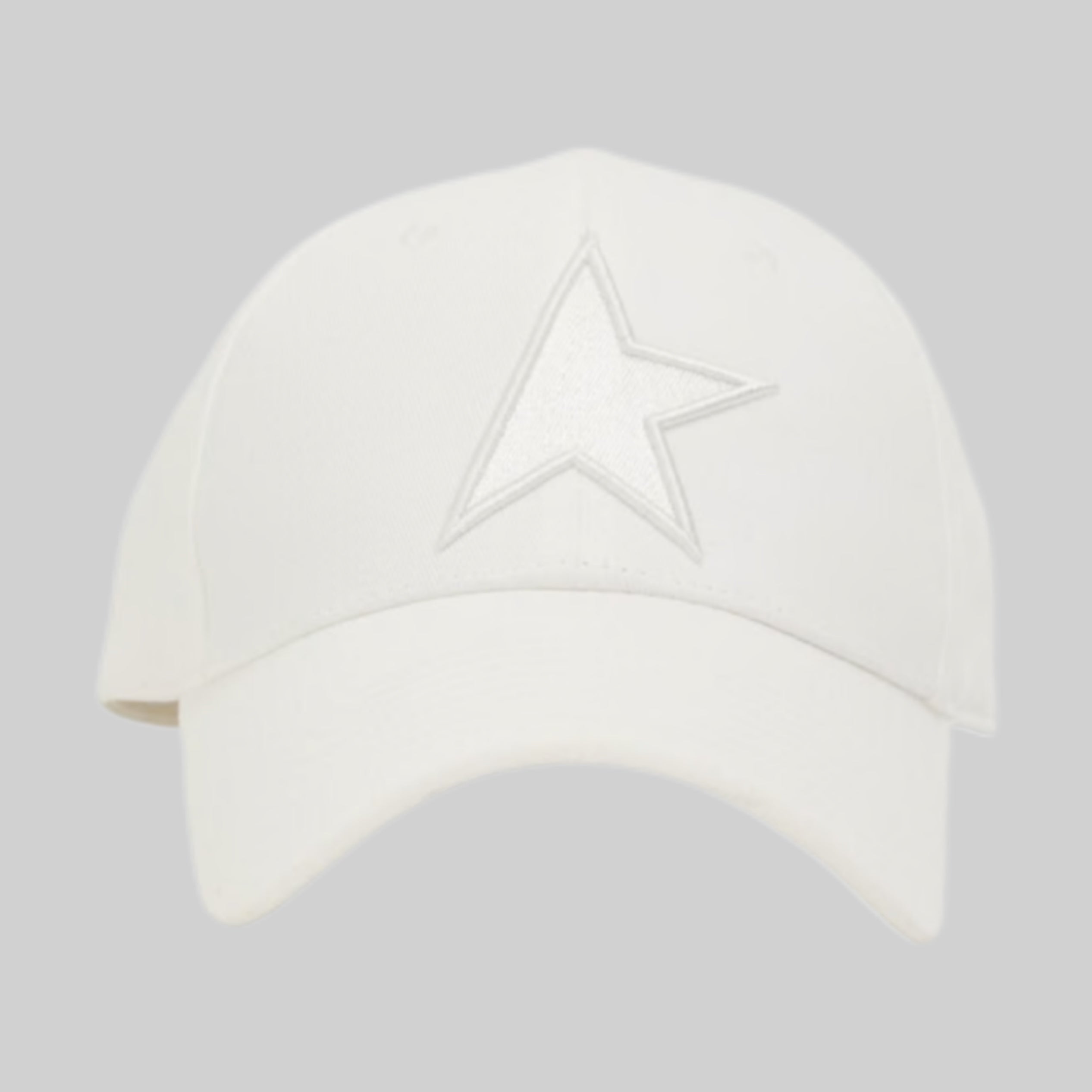 Golden Goose cap, men, frontside, white