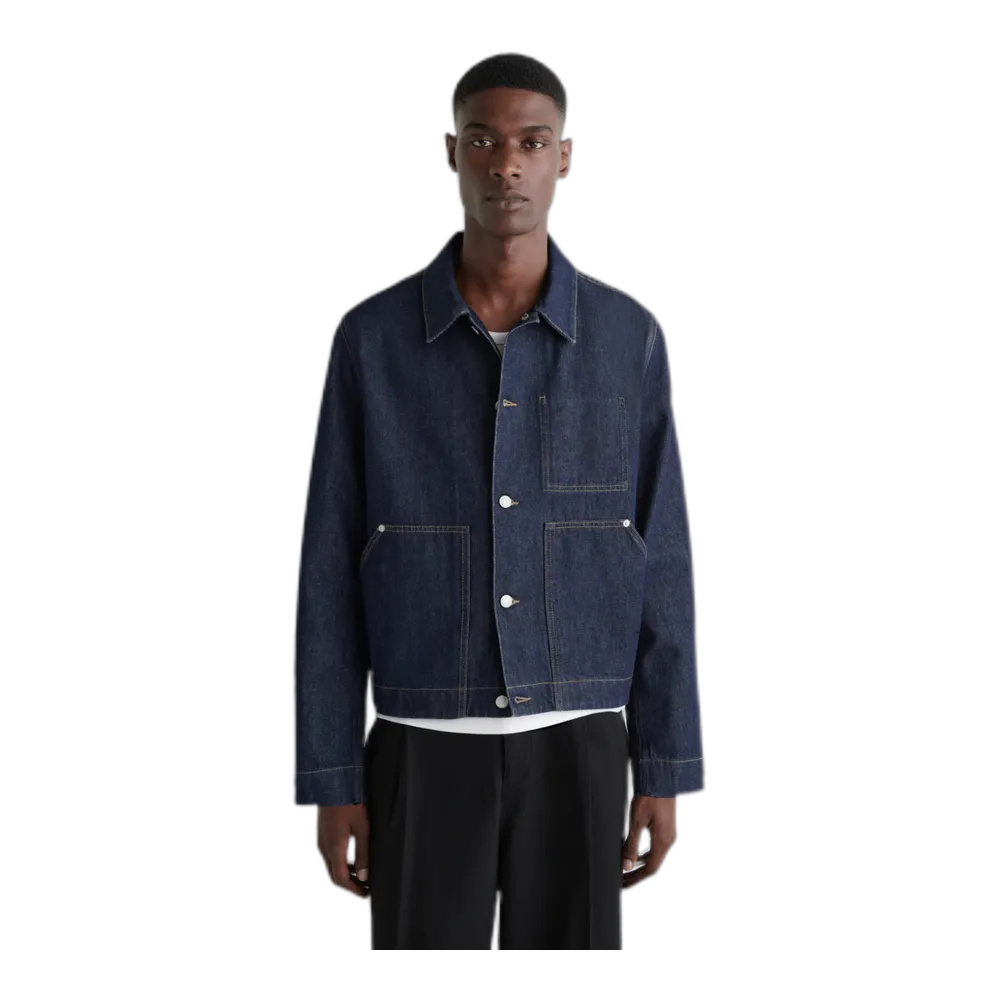 RINSED-DENIM JACKET