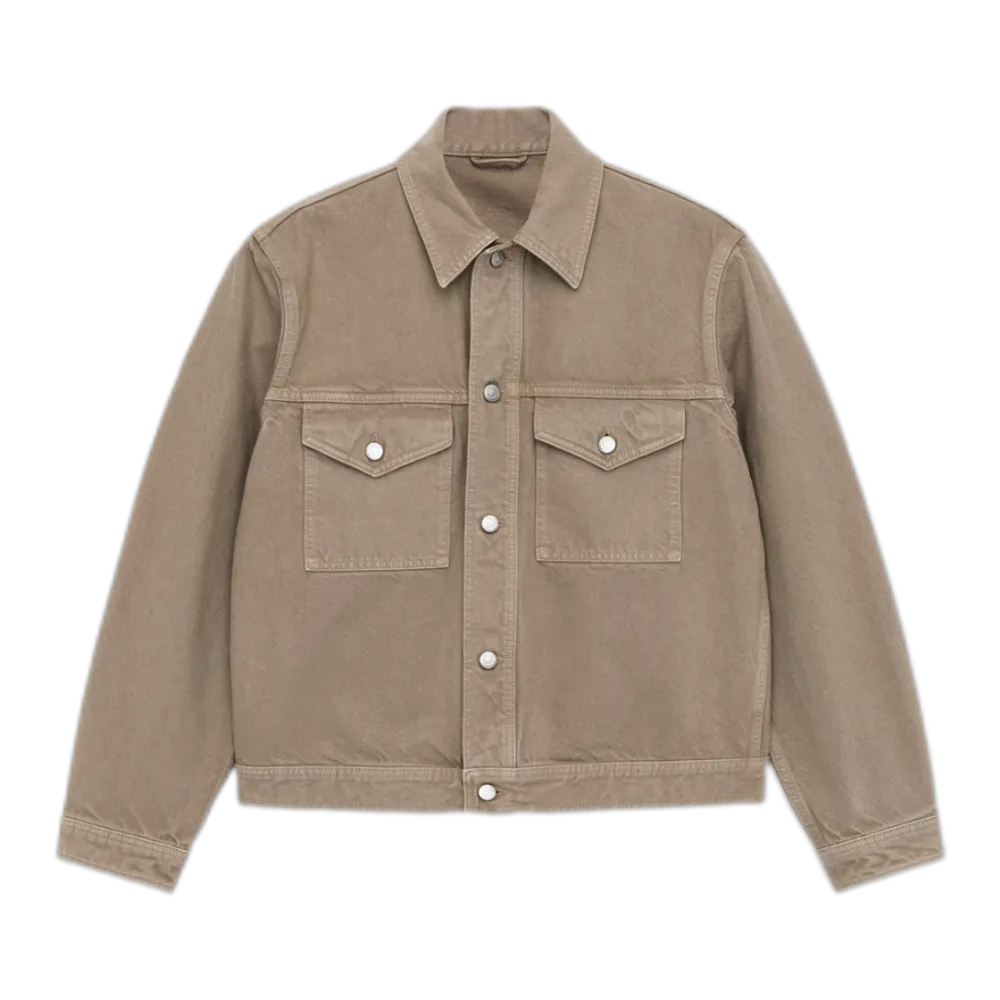 Garment-Dyed Denim Jacket