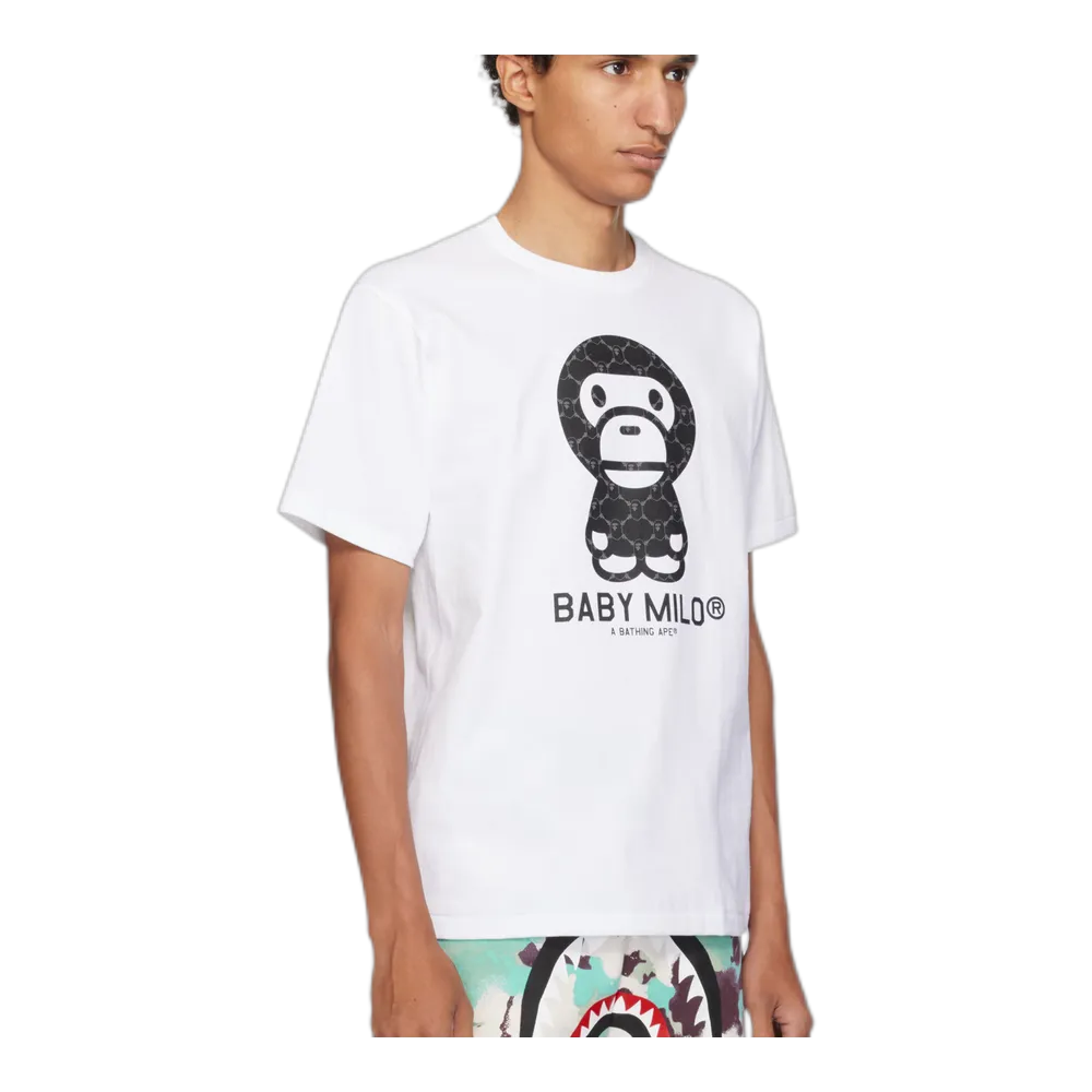 White College Monogram Baby Milo T-shirt
