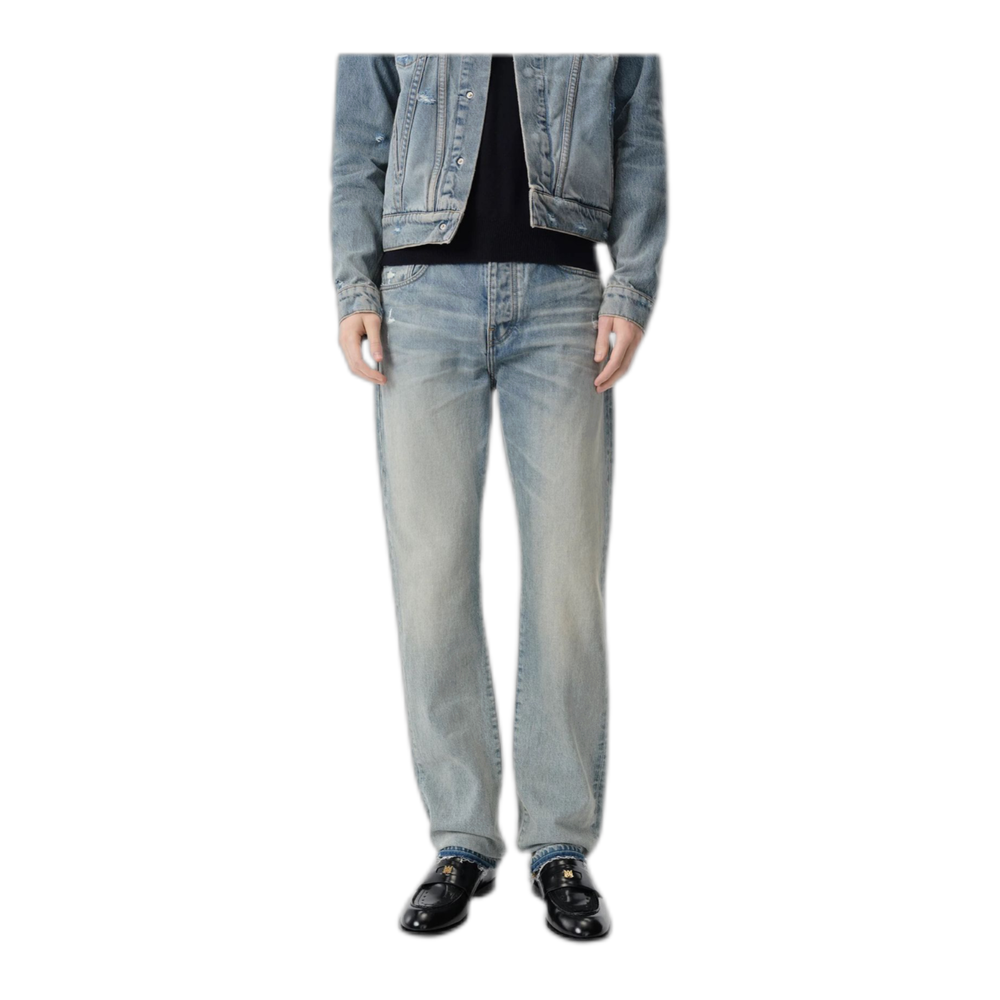 Released hem straight jeans