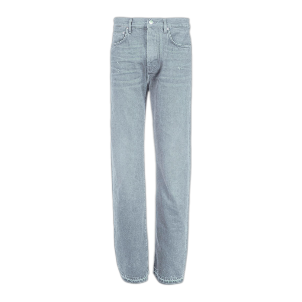Released hem straight jeans