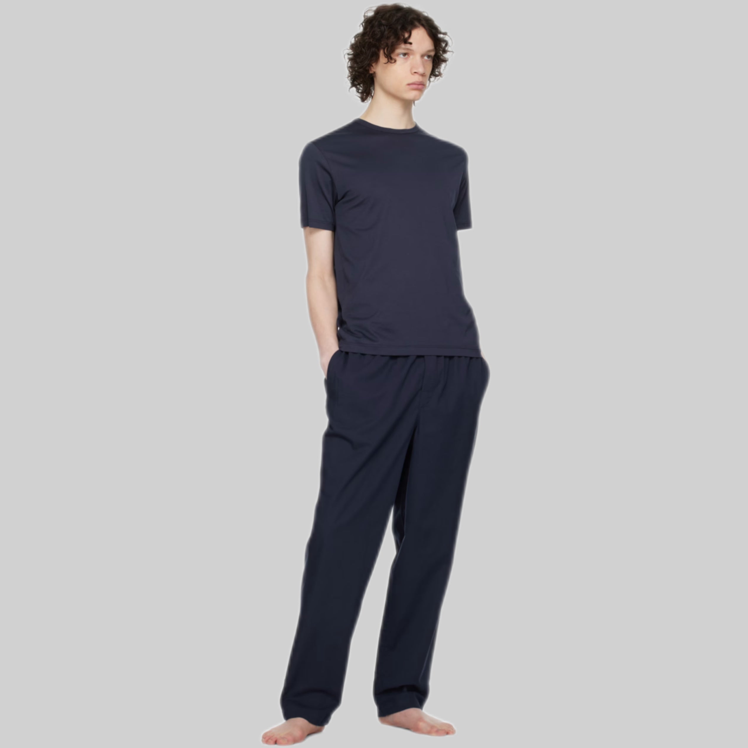 SUNSPEL pants, men, frontside, blue, pajamas, model