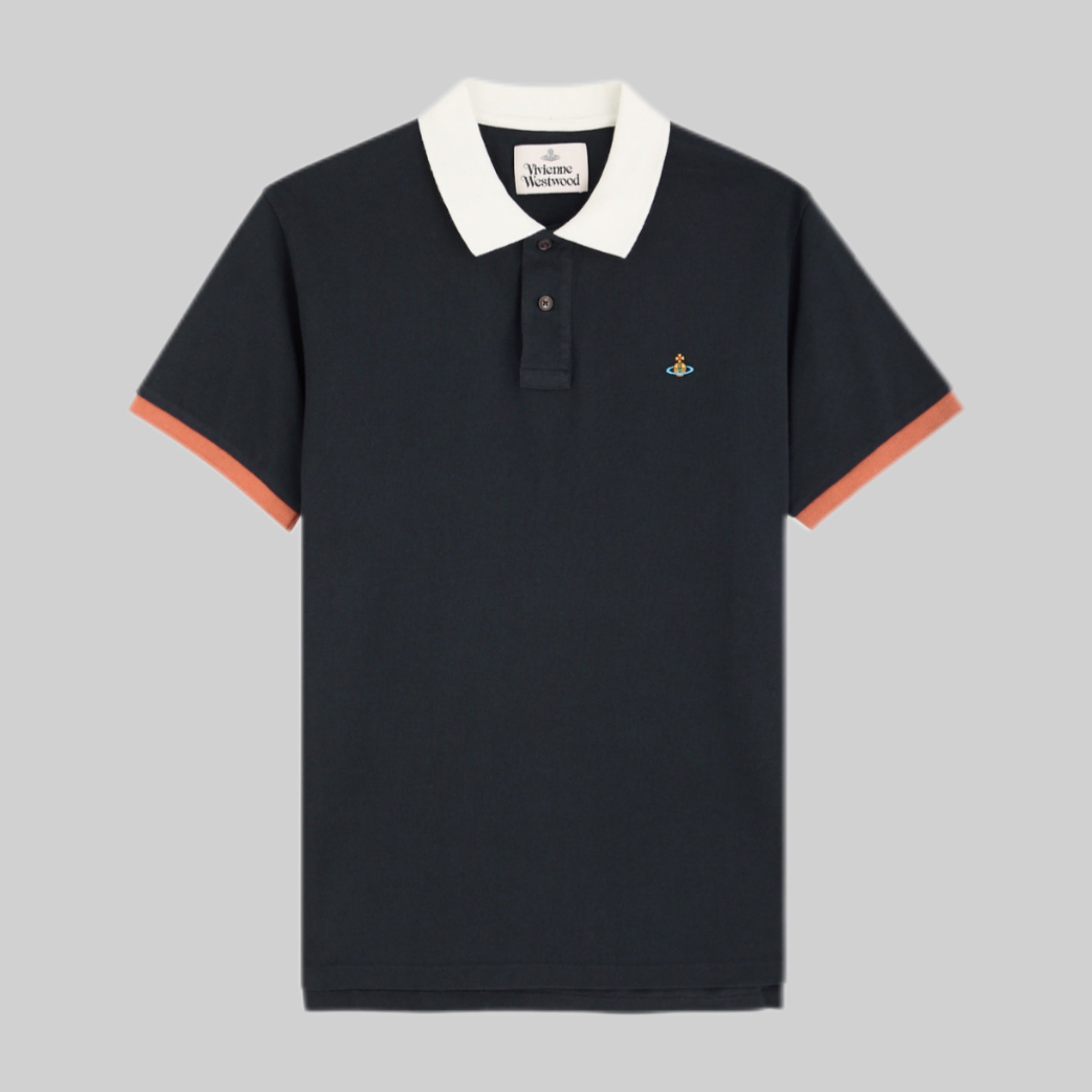 VIVIENNE WESTWOOD polo shirt, men, frotnside, black