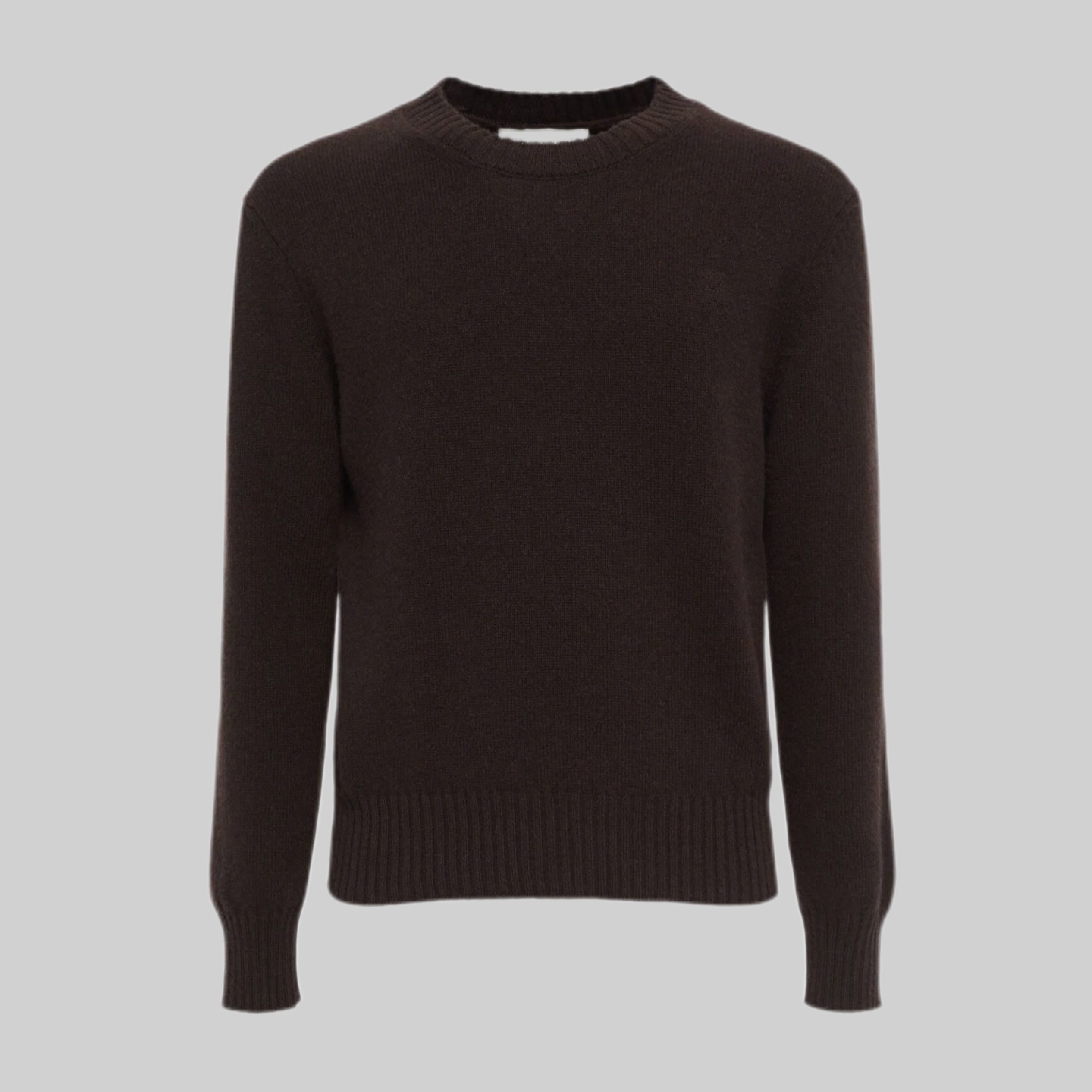 AMI Paris knitwear, brown, men, frontside