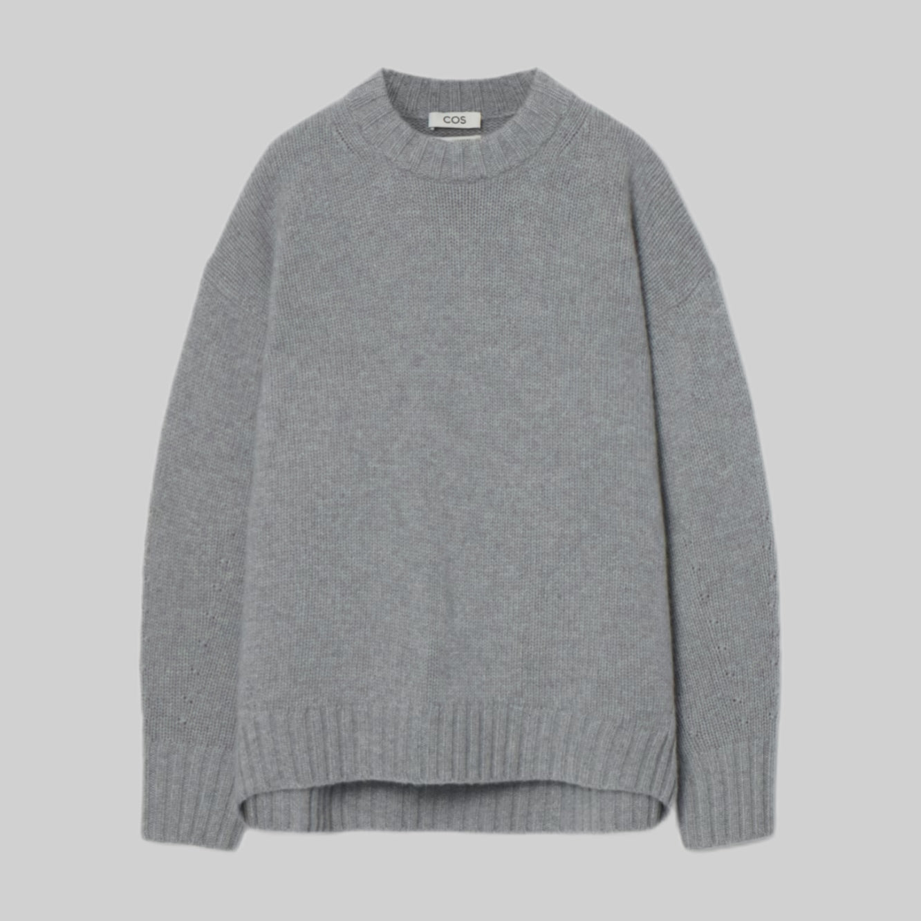 Cos knitwear, gray women, frontside