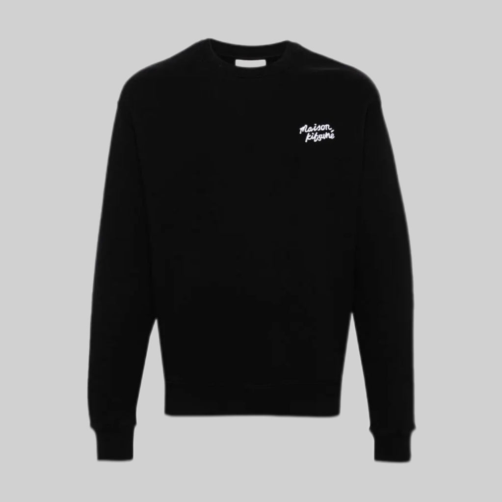 Maison Kitsuné sweater, men, frontside, black, frontside