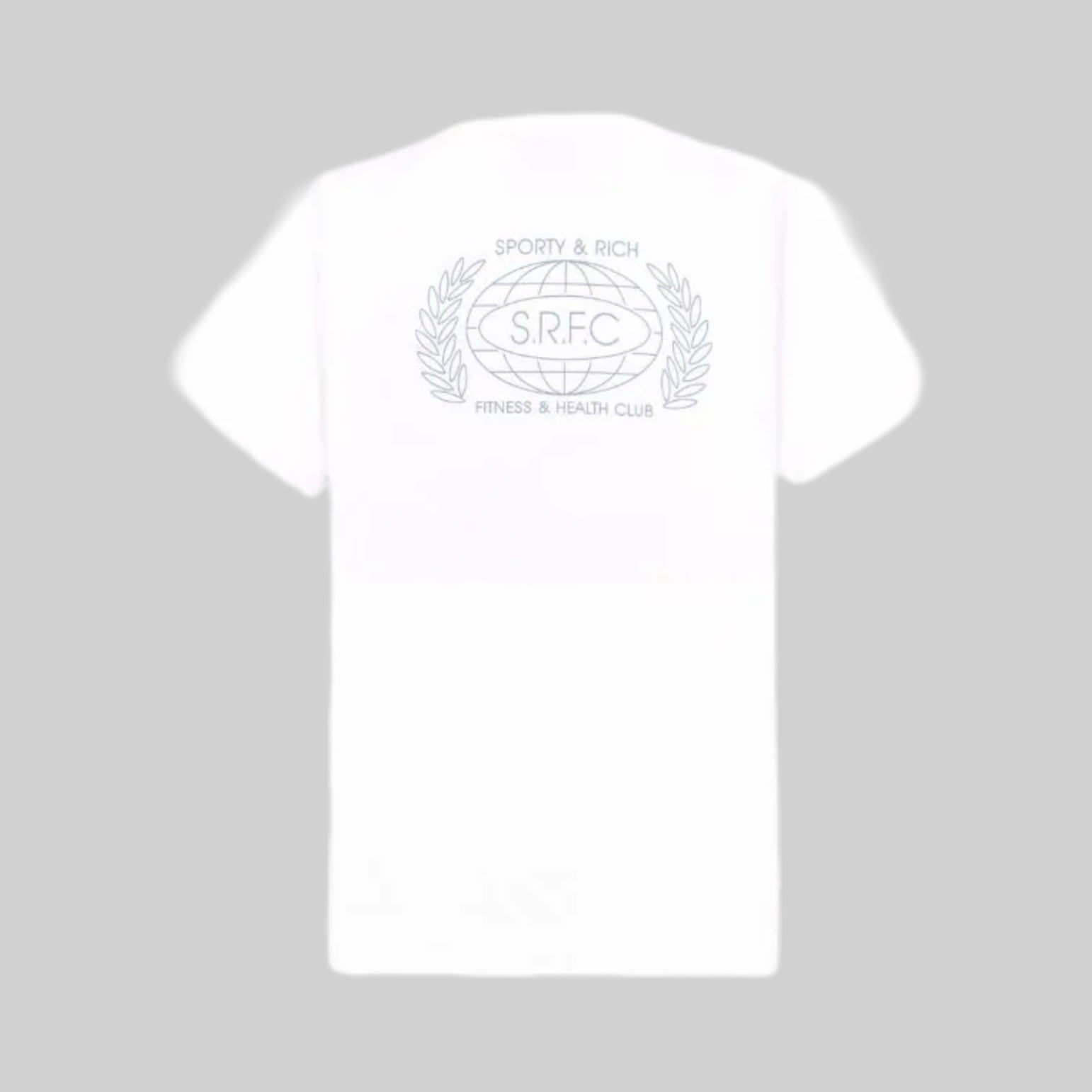 Sporty & Rich t-shirt, men, frontside, white, model