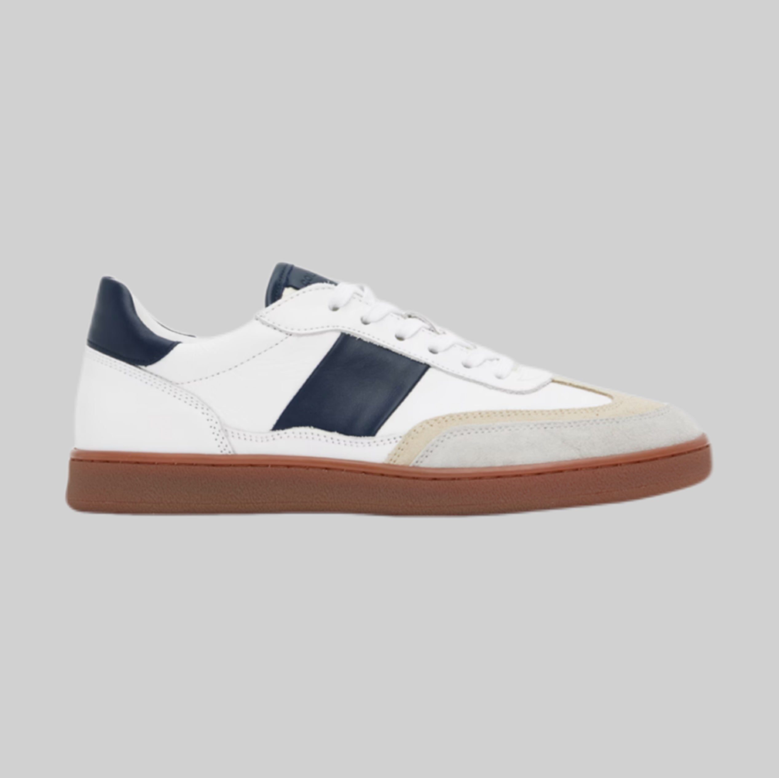 Collegium sneakers, men, frontside, navy and white