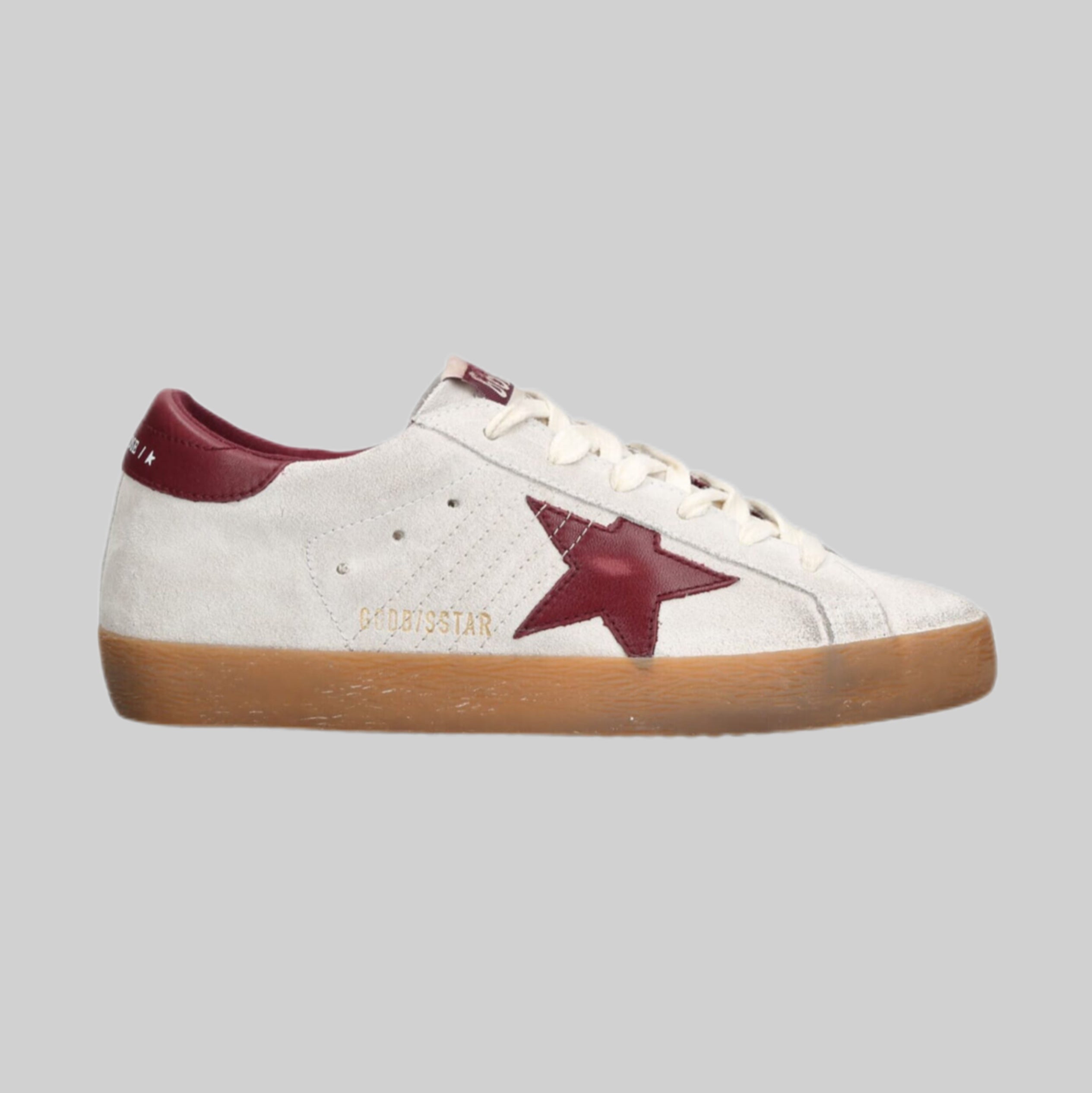 Golden Goose sneakers, women, frontside, white and red