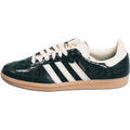 Samba in dark green and cream snake print