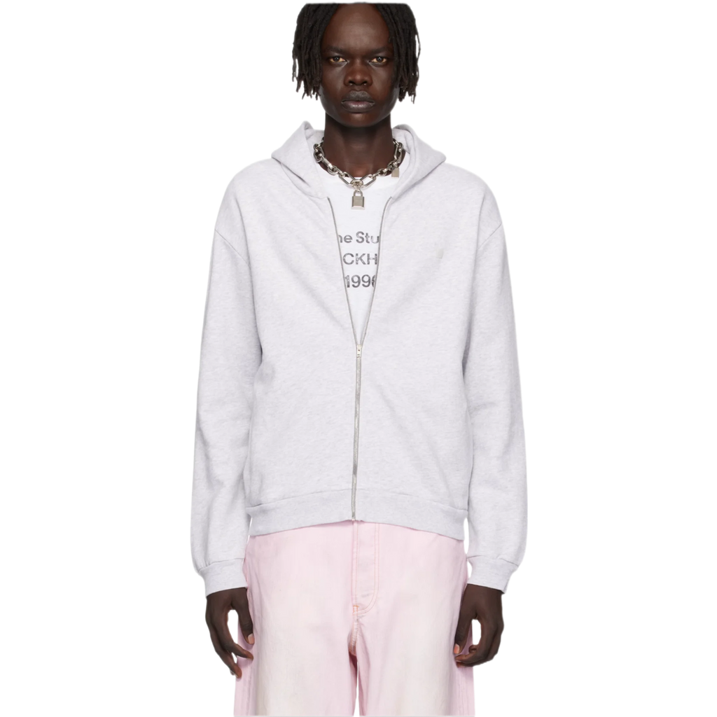 Gray Zipper Hoodie