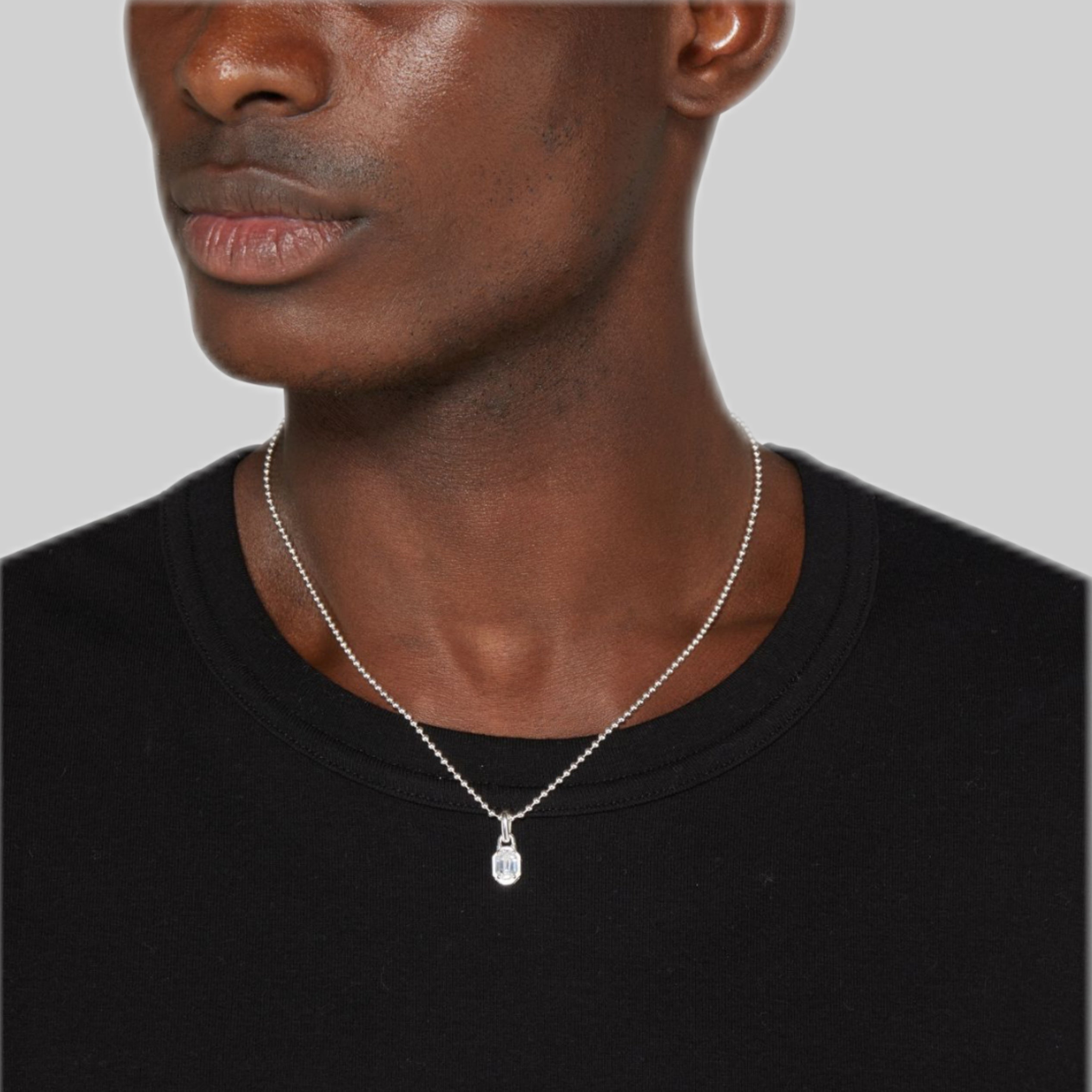 Hatton Labs neckles, men, frontside, silver, model