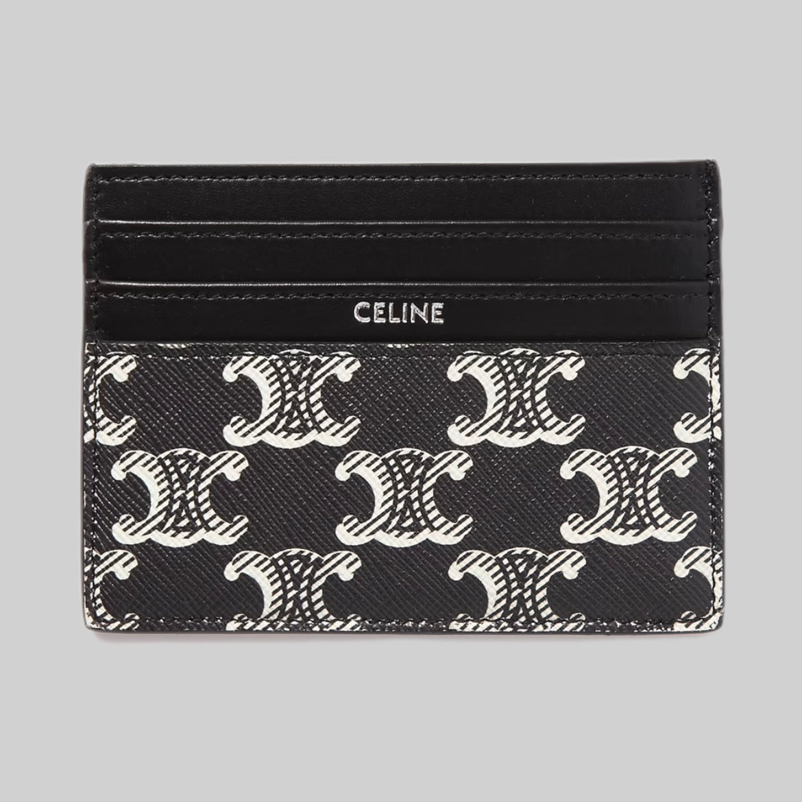 CELINE wallet, men, black and white, front