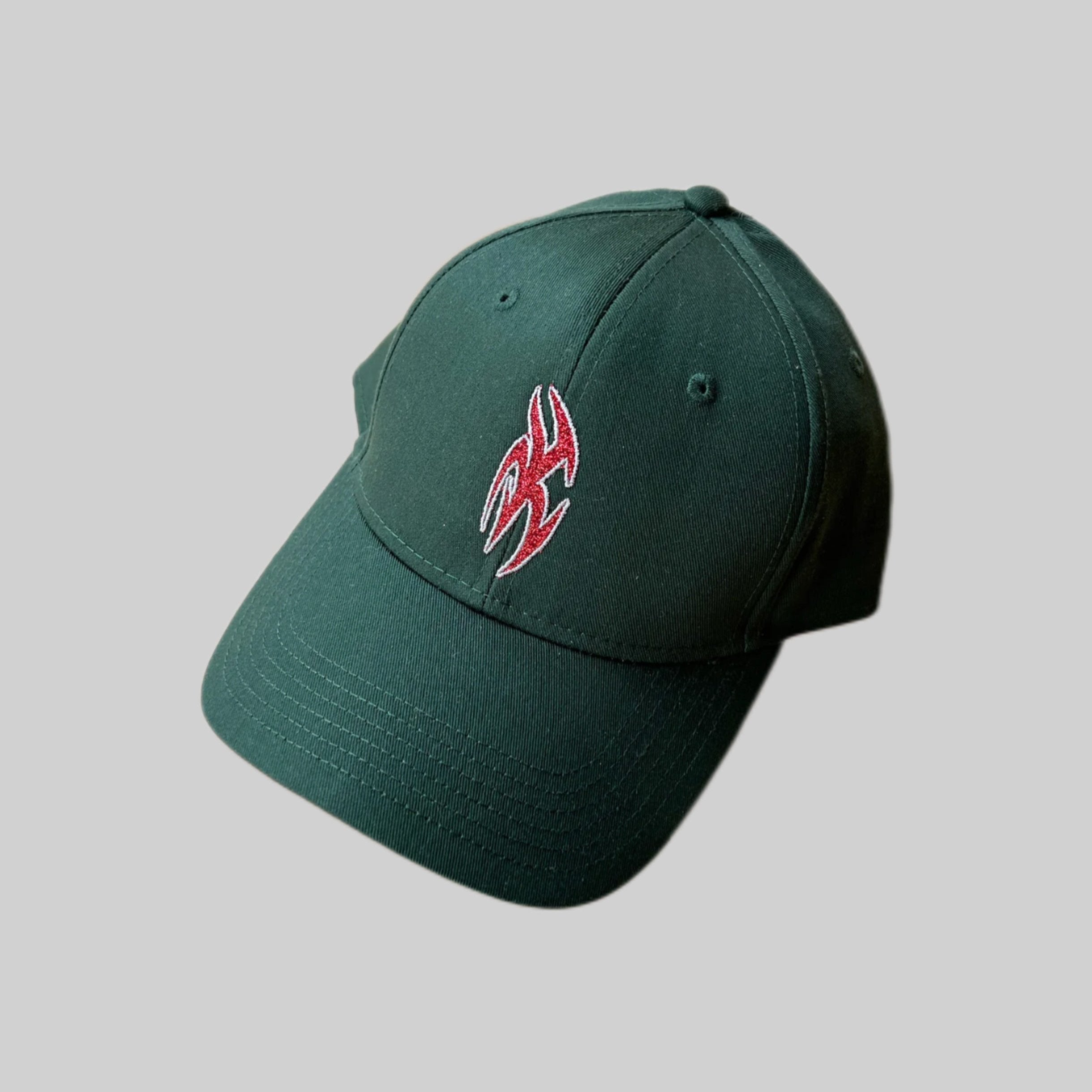 Limosine Shadow Box Hat Green Sparkly Vinyl