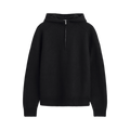 COS Boiled Merino Wool Half-Zip Hoodie