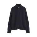 COS Cashmere Funnel-Neck Zip-Up Cardigan