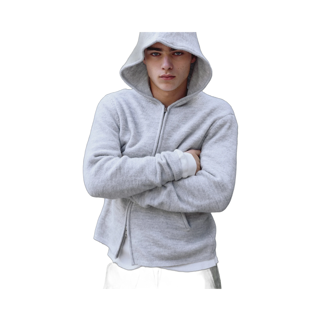 Weekday Relaxed Knitted Zip Hoodie