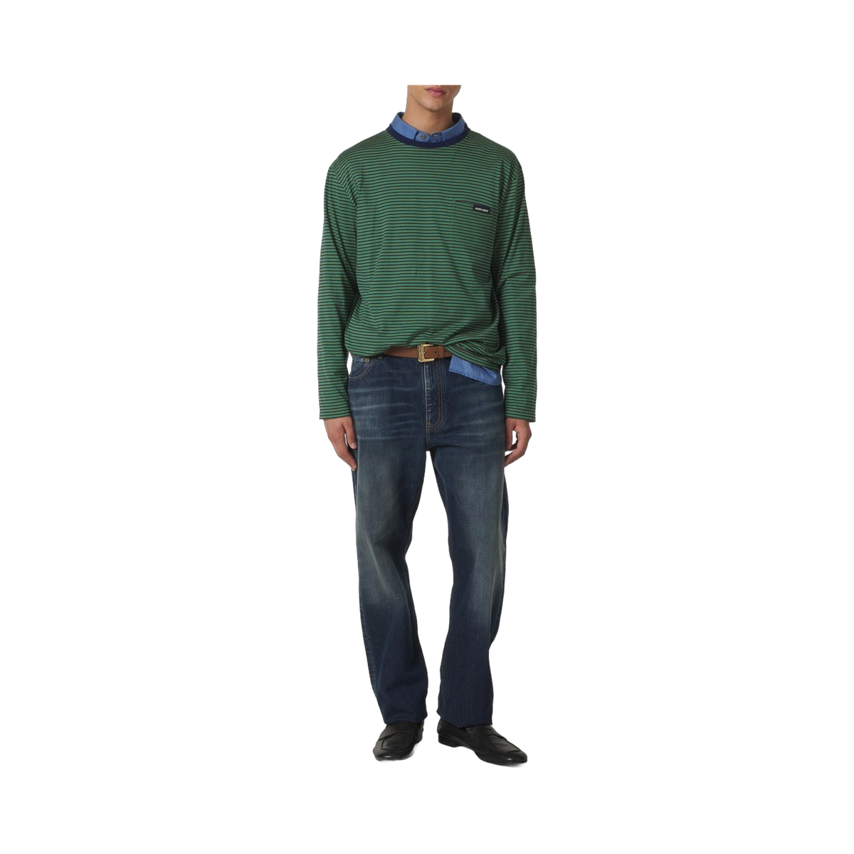 Miu Miu Faded Straight Jeans