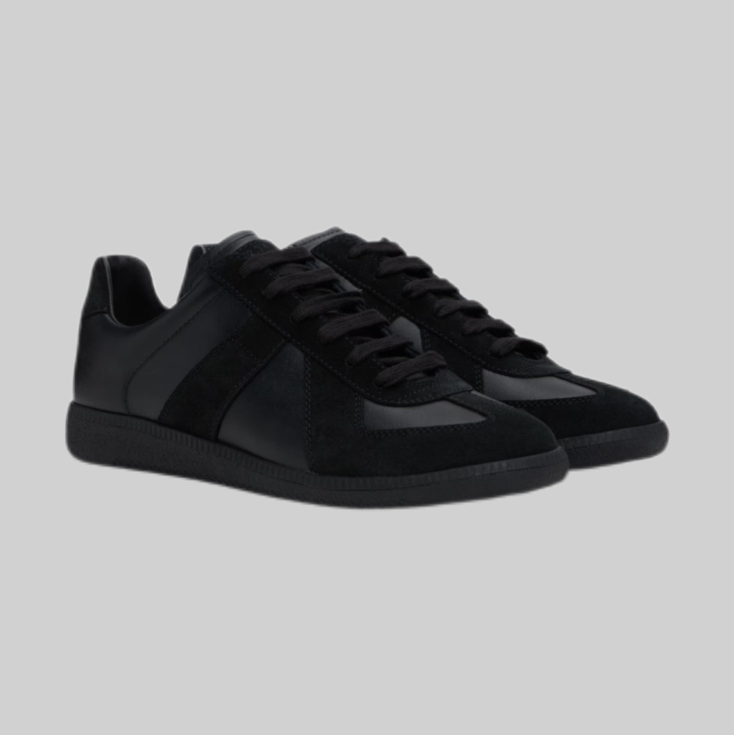 Black Replica Sneakers Calfskin Suede