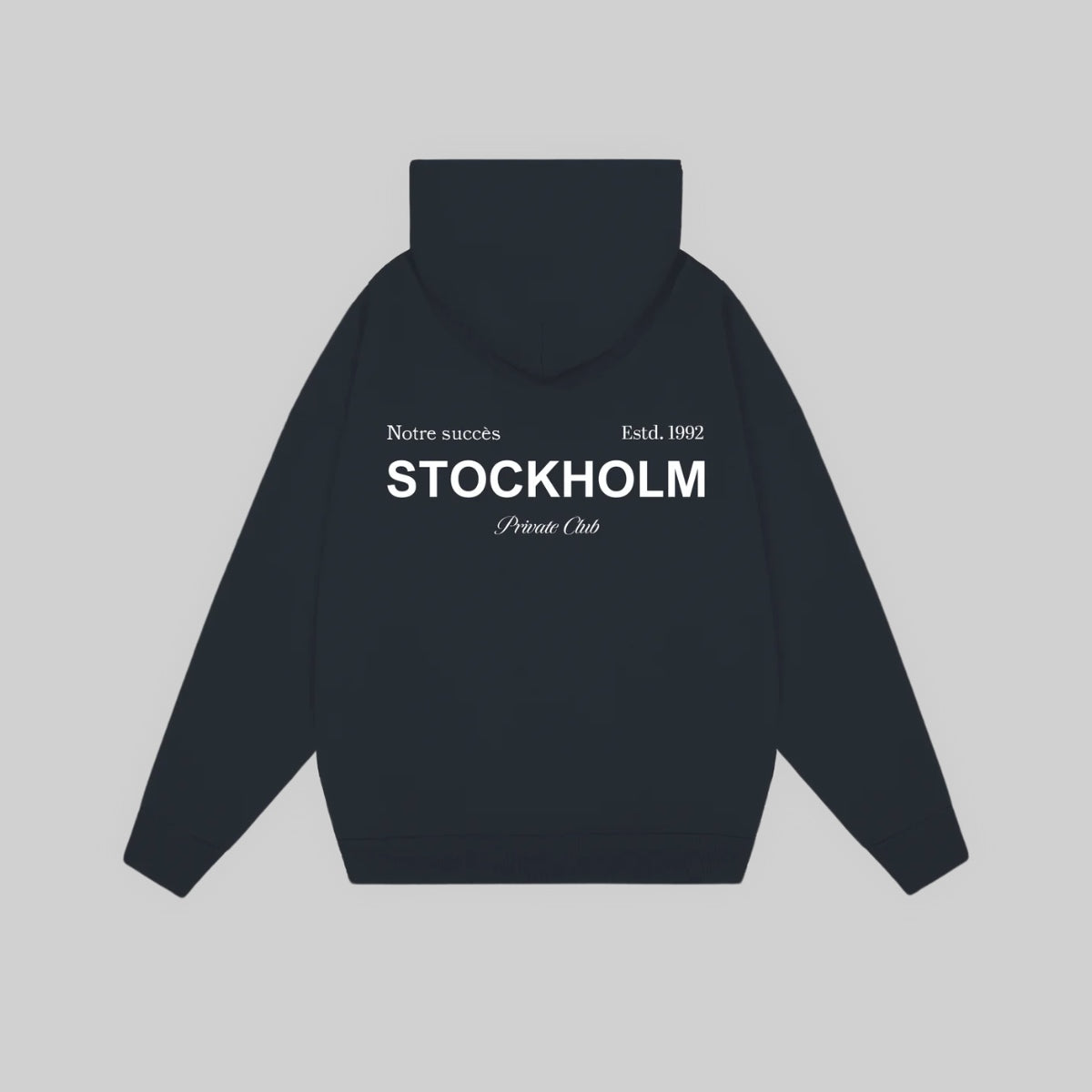 STOCKHOLM PRIVATE CLUB HOODIE - LUXURY ESSENTIAL