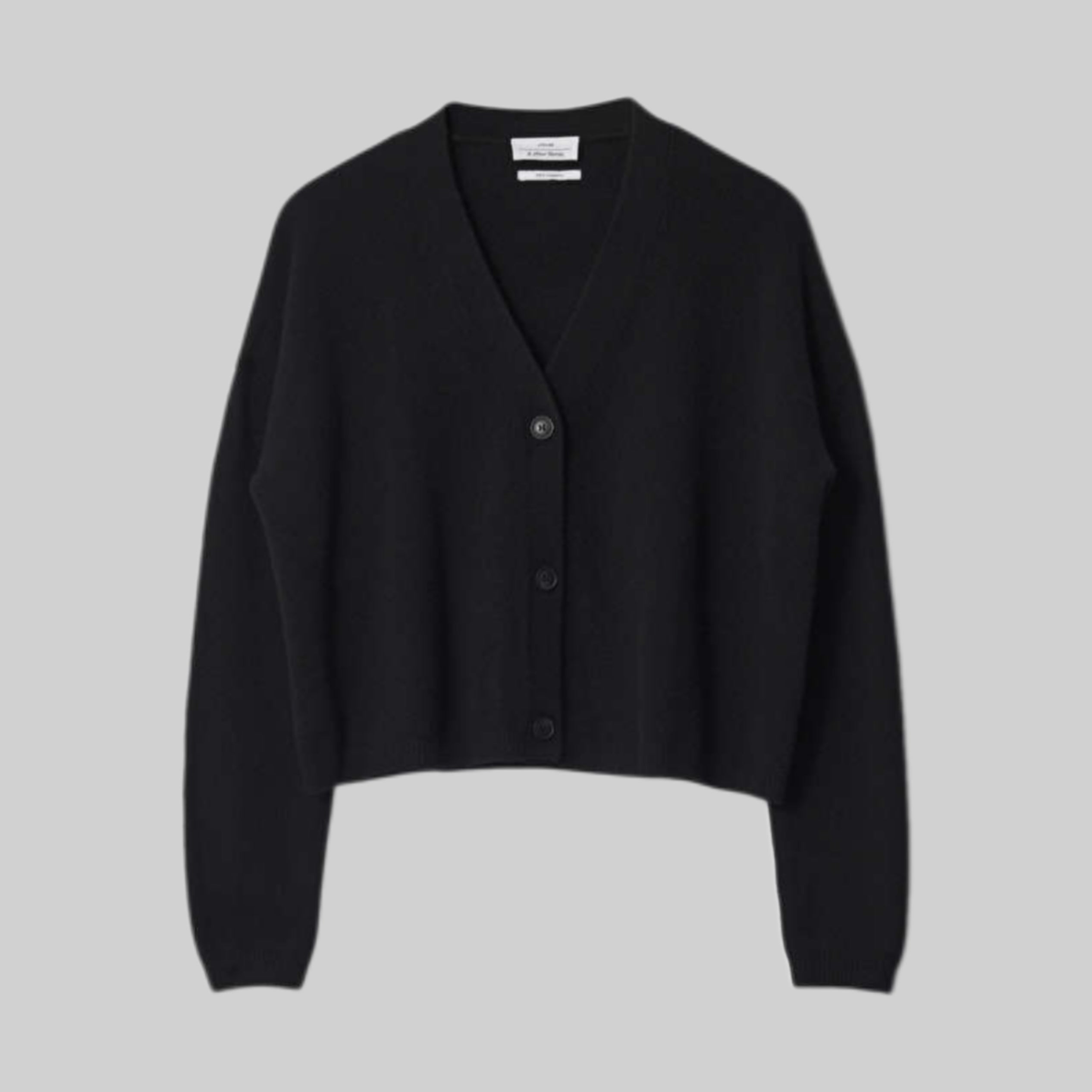 Oversized Cashmere Cardigan - Black