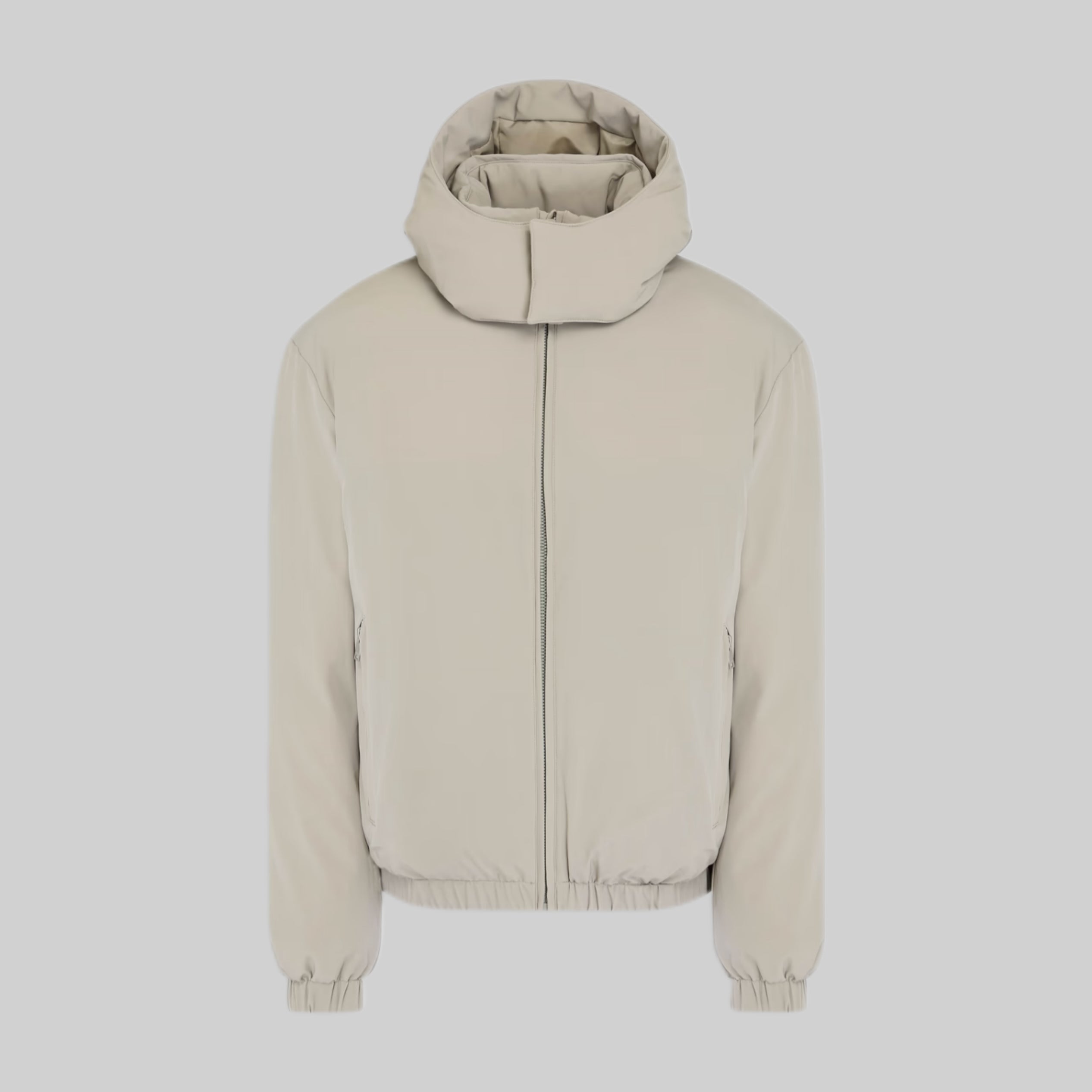 TWILL HOODED JACKET - LOOSE FIT