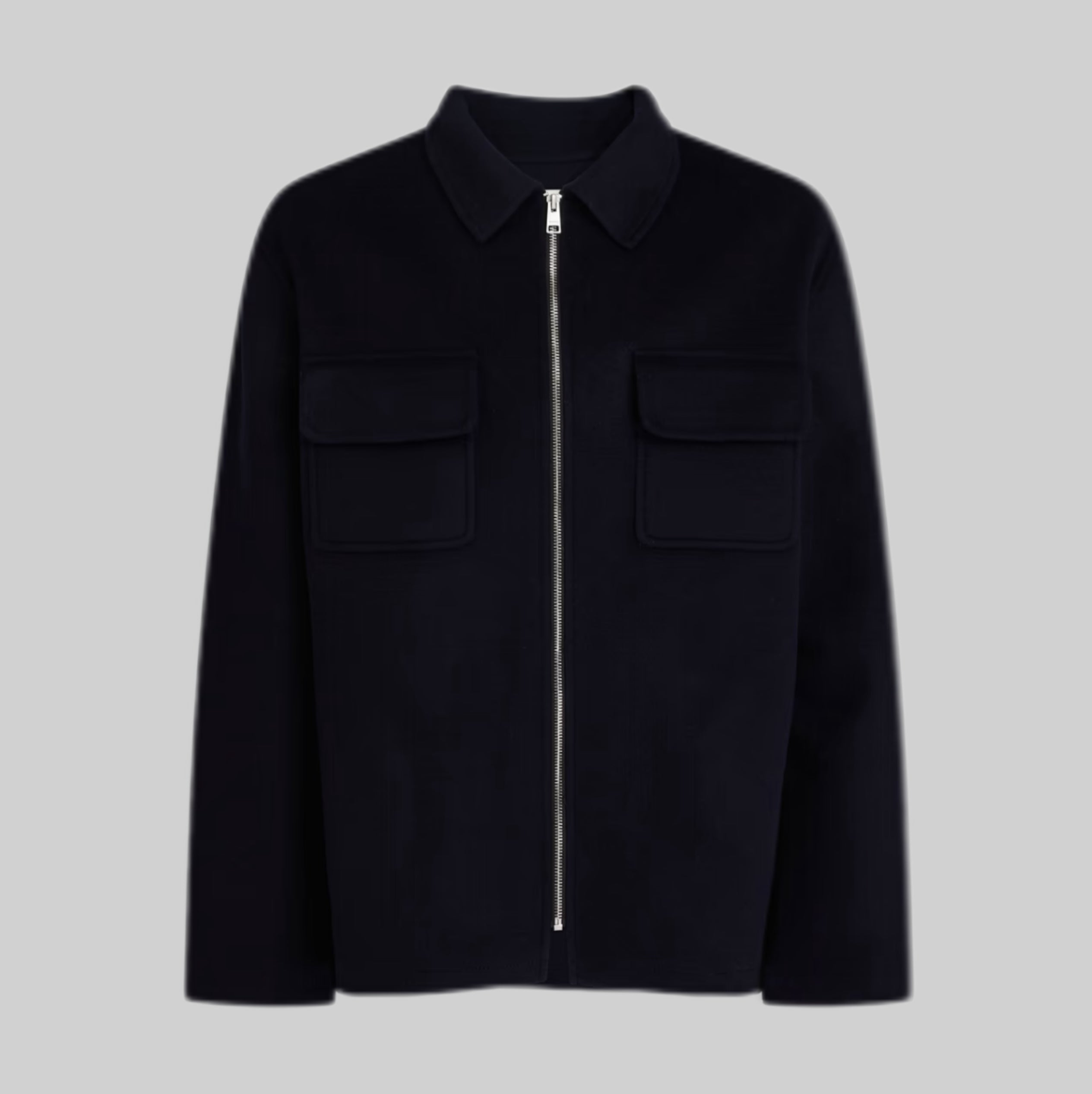 Brushed Wool-Blend Felt Jacket