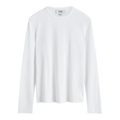 SLIM RIBBED COTTON LONG-SLEEVED T-SHIRT