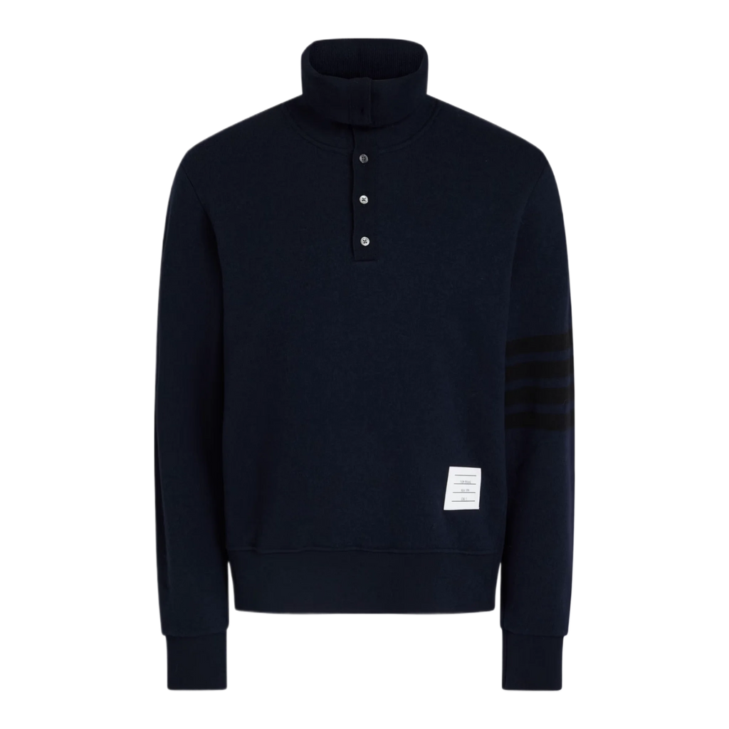 Striped wool turtleneck sweater