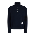 Striped wool turtleneck sweater