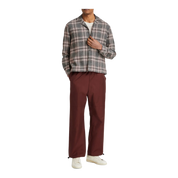 Justin checked wool-blend overshirt