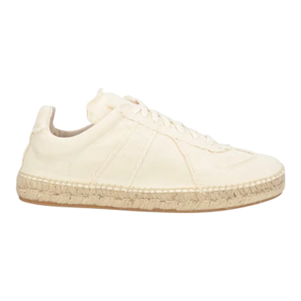 Espandrilles low top off white