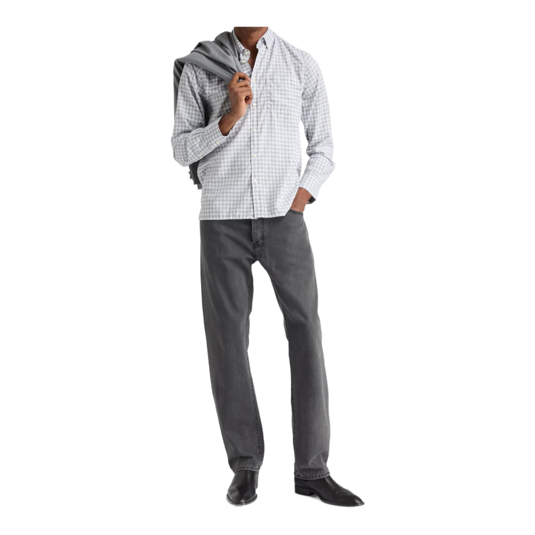 Arsene gingham cotton-twill shirt
